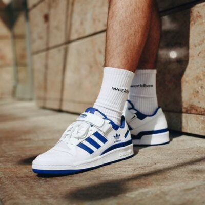 Adidas forum 84 low WHITE/BLUE