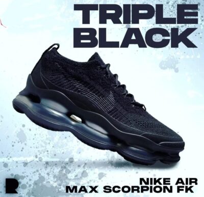 nike airmax SCORPION TRIPLE BLACK