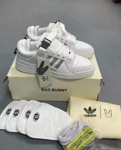 adidas Fourm bad bunny WHITE/black